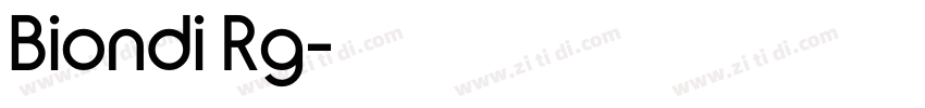Biondi Rg字体转换